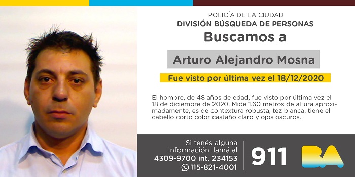 BUSCAN A ARTURO